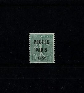 tX YVERT PREOBLITERE 28 "PRECANCEL 15c POSTES PARIS 1921" MNH VF TC X430