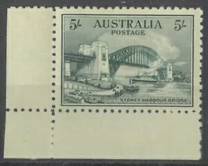 �I�[�X�g�����A 1932�N �n�[�o�[�u���b�W 5/- �؎� �����]�� SG142 MUH #AUBK