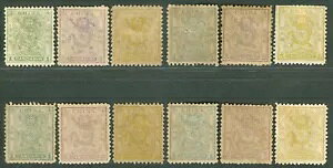 小さなドラゴンの切手セット 11 3/4 4種類の透かし模様付き Chan 19-21 中国