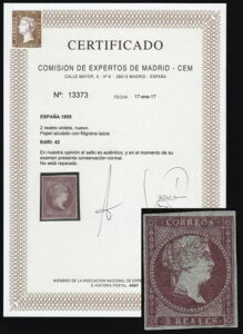 �X�y�C�� 42 1855 �C�T�x��2�� MNH-