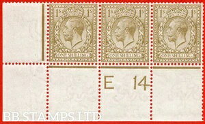 SG. 395 品種 N32 (2)。1/- 淡いビストレブラウン。美しいミントコントロール付き。B78704