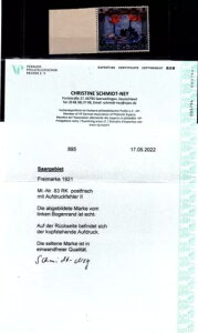 Saar 83RK Pfii ���̓S���G���x���[�v + Abartii + �u�����h Attest Eur (BA1623-