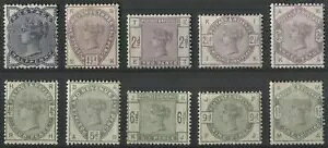 1/2d - 1/- ���C���b�N�ƃO���[���~���g10�Z�b�g�A�ꕔ�̓I���W�i���̃K���̐V�N�ȐF