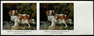 1991N Dogs 22p SG 1531auIMPERF PAIRv U/MAE/EV[g̉ɑSʃV~BɗǍDȏԁB