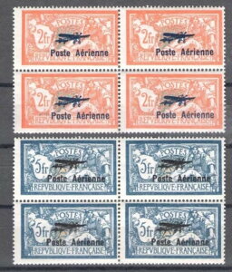 1927 tX - q No. 1/2 2 l Bloc de Quatre - MNH** - Rare-