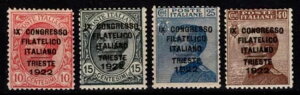 �C�^���A���� 1922�N �C�^���A�؎���W��c 4�̉��l G.I MNH** �ؖ��� ��