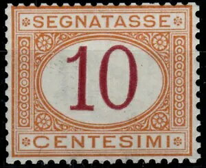 1870�N �C�^���A���� 10�Z���g�Ń}�[�N�B�ȉ~�`���� No. 6 G.I MNH** �ؖ����t���B-