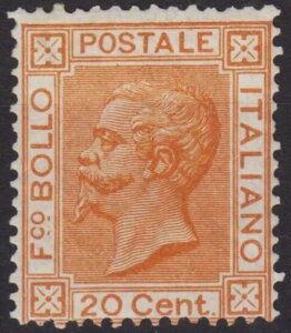�C�^���A���� 1877�N 20�Z���g �I�����W No.28 G.O MLH* CERT. ENZO DIENA-