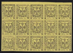1852�N ���f�i No. 3a 15�Z���g ���邢���F 11**/4* 15������ �{���t�B�F��