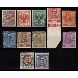�C�^���A���� 1901�N �Ԃ̃R���v���[�g�V���[�Y 11 V. G.I MNH** CERT.-