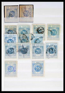 ロット 36982 切手コレクション デンマーク鉄道切手。