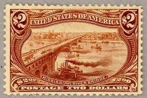 US�X�R�b�g#293 VF OG 1898 $2 �~�V�V�b�s�싴�A�N�₩�ȐF�A���ׂȂ�