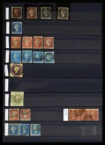 ロット 40283 切手コレクション グレートブリテン 1840-1980 2 巻。