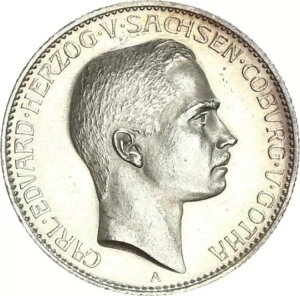 ザクセン=コーブルク=ゴータ カール・エドワード2 マーク 1905 A 銀 XF-UNC. J 147-