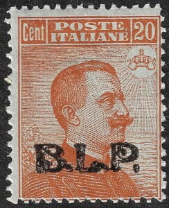 1921�N �L���O�_�� B.L.P. BLP �^�C�v 20c �I�����W MNH �I�[�o�[�v�����g** �V�i�F��-