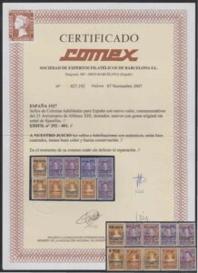 XyC 392/01 1927 Rj[ NX  ԏ\ AtH\13 MNH-