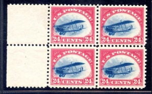 US �X�R�b�g #C3 ���}�[�W�� �u���b�N 4���� MINT-GEM-OG-NH�uFAST PLANE�v