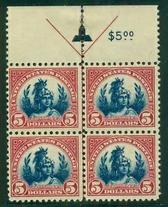 US #573a $5.00 �t���[�_���A�J�[�}�C�����C�N���_�[�N�u���[ �g�b�v�A���[ �u���b�N 4���Z�b�g �X�R�b�g $1,080