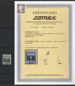 `XIXyC̃Ah - GfBtB 41s - ւ݂Ȃ - MNH - CERT. COMEX-