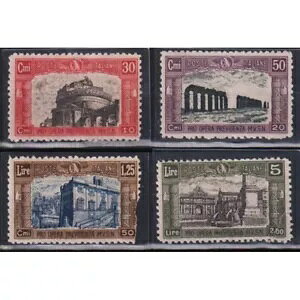 LO_ 1928 ~VA II قȂF 4 V. N.220A-223A G.I MNH** CERT. BOLAFFI-