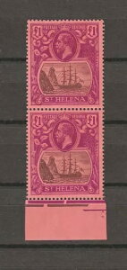 �Z���g�w���i 1922/37 SG 96 + 96b MNH