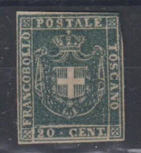 �g�X�J�[�i�Վ����{ 1860 20�Z���g �u���[�O���[ No. 20b G.O MH Cert-