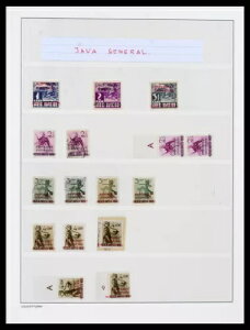 ロット 37435 インドネシア暫定期間 1945-1948 年切手コレクション。