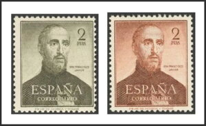 �X�y�C���B1960�N�ȑO��200���N�L�O�B** MNH 1118P(2)�B1952�N�B2�|�C���g �I���[�u�O���[��