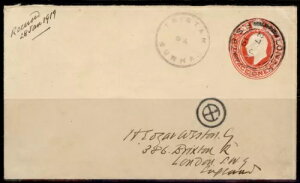 TRISTAN DA CUNHA EDVII SG C1AFINE 1919 ̕\ Cachet IBL4000|hBؖ