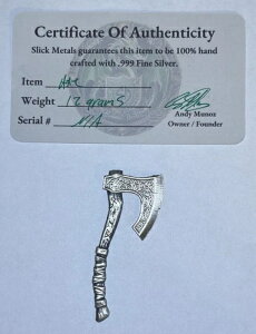 SLICK METALS .999  nhCh oCLO 12O COAt