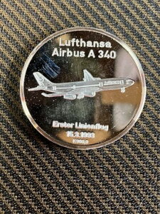 1993 ���t�g�n���U �G�A�o�X A340 �G���X�^�[ �����G���t���O�B 999 �V���o�[�v���[�t���_��