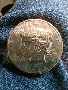 1926�N (S) �s�[�X �V���o�[ �h�� ��ԗǍD U�O���[�h 90% �V���o�[ U-GET �R�C�� �g�p�ς�