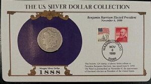 1888年 O・モルガン銀貨米国郵便記念切手セット 希少な22/12セント切手