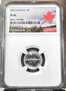 1967�N �J�i�_ ��� 10�Z���g �T�o �� NGC PL 63 �v���[�t�̂悤�Ȕ������R�C��