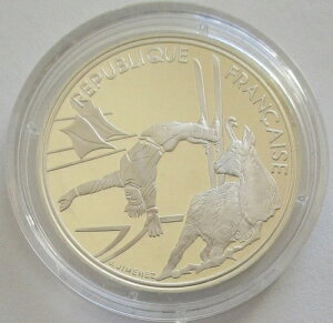フランス 100フラン 1990年 アルベールビルオリンピック フリースタイルスキー 銀メダル