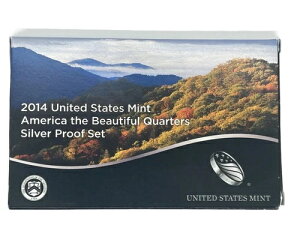 2014年 アメリカ造幣局 アメリカ ザ・ビューティフル 25セント クォーター シルバー プルーフ セット #282