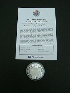 �K�[���W�[ 2007 QEII �_�C�������h �E�F�f�B���O �V���o�[ �v���[�t 5�|���h - KM# 208a �L���b�v COA