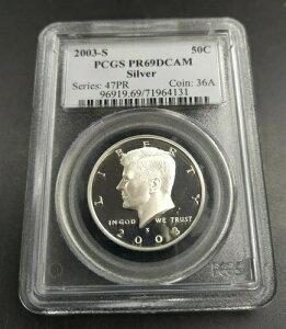 2003�N S �P�l�f�B �v���[�t �n�[�t�_���[�R�C�� PF69 UCAM PCGS DCAM �V���o�[