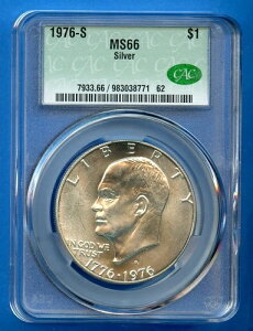 1976 S MS66 CAC AC[n[ 1h č  1976-S MS-66 CACG