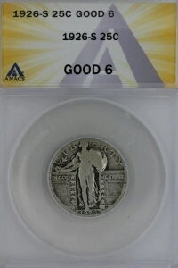 1926-S .25 ANACS G 6 �X�^���f�B���O ���o�e�B �N�H�[�^�[�A���o�e�B 25 �Z���g