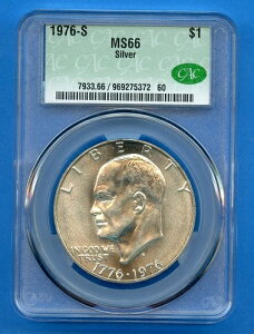 1976 S MS66 CAC AC[n[ 1h č  1976-S MS-66 CACG