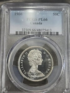 1966N GUxX2LO 50Zg PCGS PL66 
