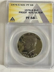1976N S Vo[ PlfB n[t_[ 50Zg ANACS PF68 EgfB[vJI 40% Vo[