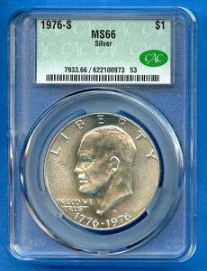 1976 S MS66 CAC AC[n[ 1h č  1976-S MS-66 CACG