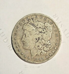 1896-O 平均流通希少年月モルガン銀貨 - C 9244