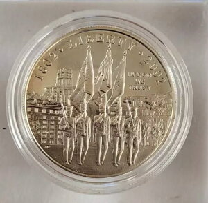 2002年 W 1ドル アメリカ陸軍士官学校200周年記念 90%銀貨