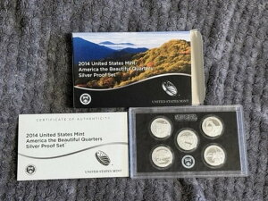 2014年 アメリカ造幣局 ザ・ビューティフル・クォーターズ シルバープルーフセット OGA&COA付き