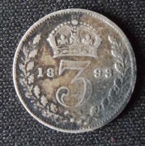 1893�N ���B�N�g���A �W���r���[ �w�b�h �X���[�y���X 0.925 �V���o�[ �󏭔N��