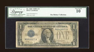 DBR 1928-A 1h Vo[ t@j[obN Fr. 1601 MAubN KV[ 10 VA M30406677A