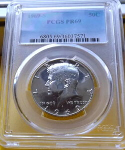 1969-S PCGS PR69 Vo[ PlfB n[t_[ 50Zg CgJI